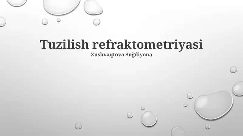 Tuzilish refraktometriyasi
