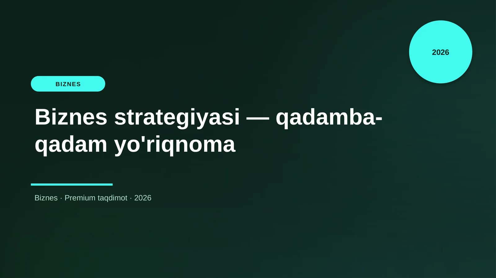 Biznes strategiyasi