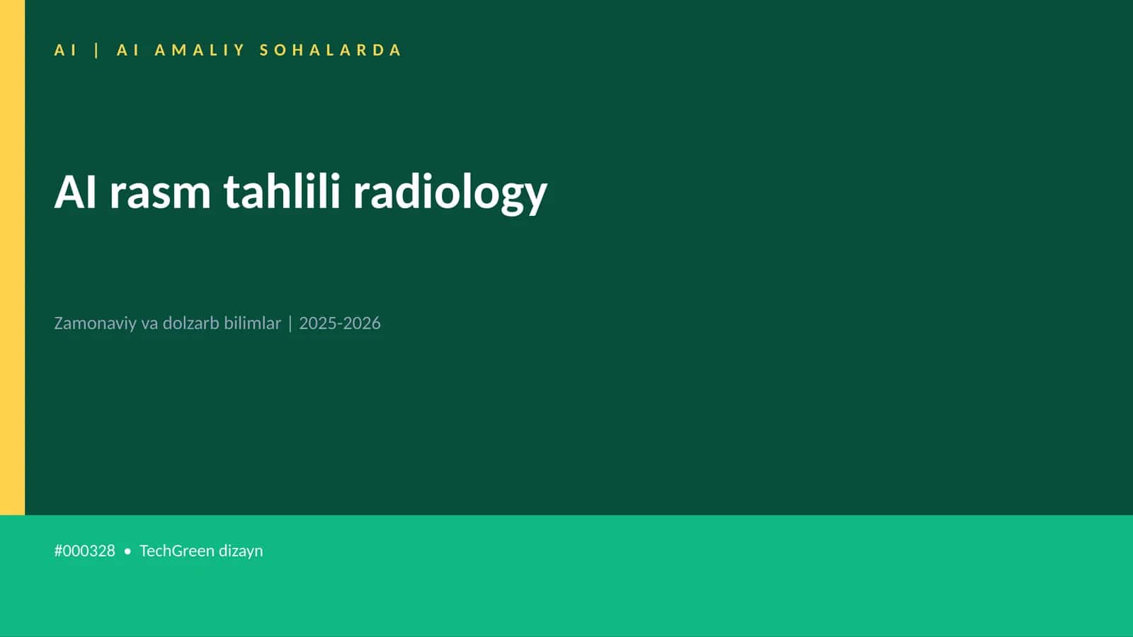 AI rasm tahlili radiology