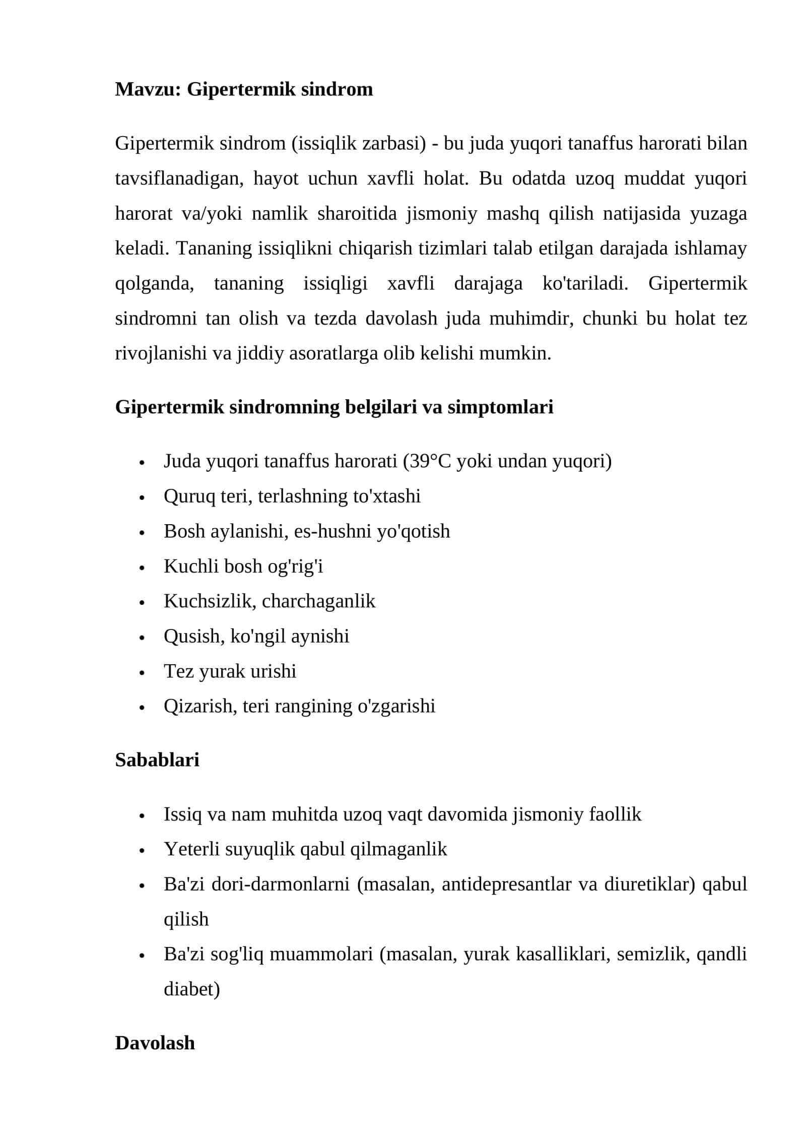 Gipertermik sindrom