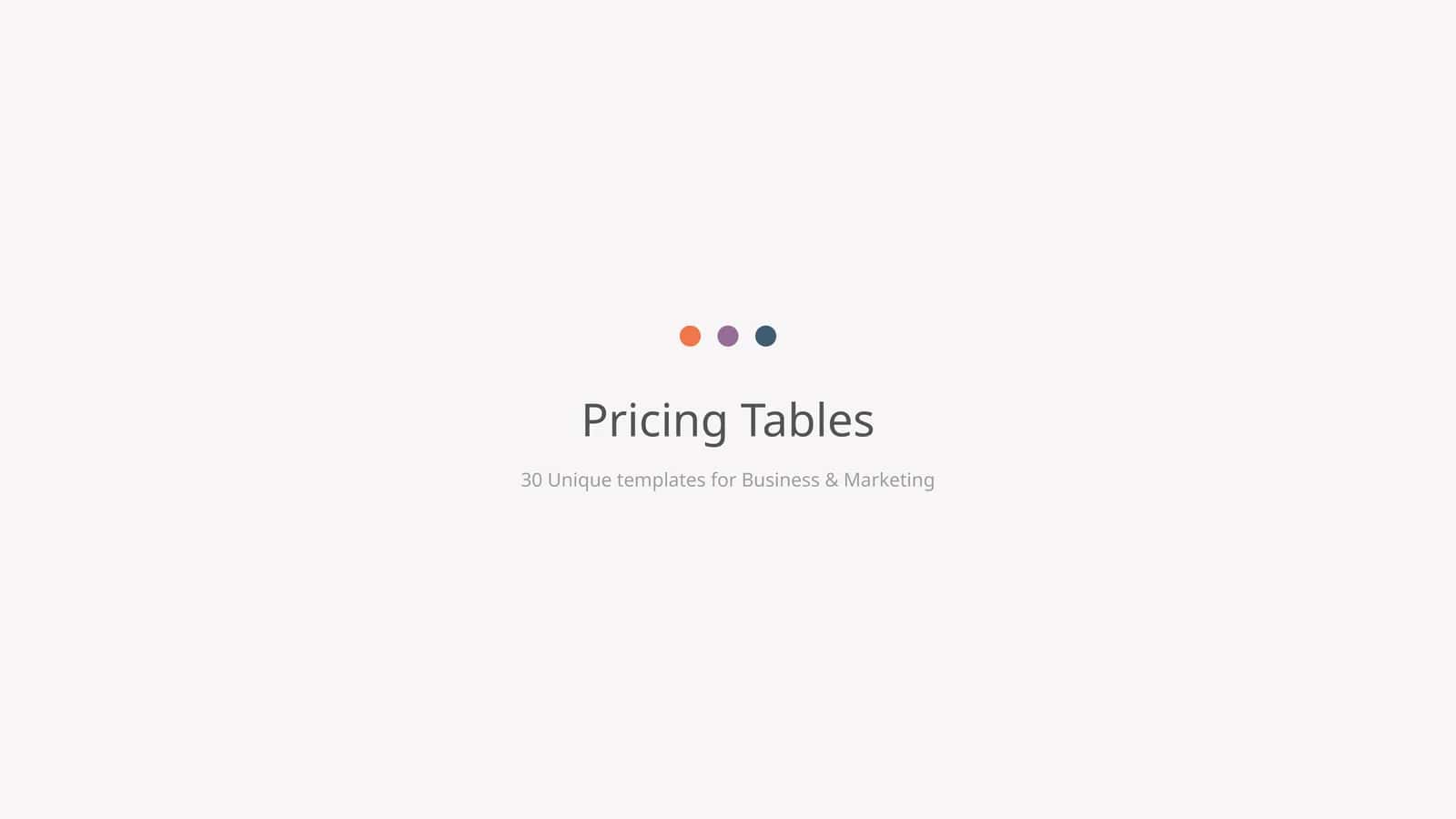 Unique Business & Marketing Templates