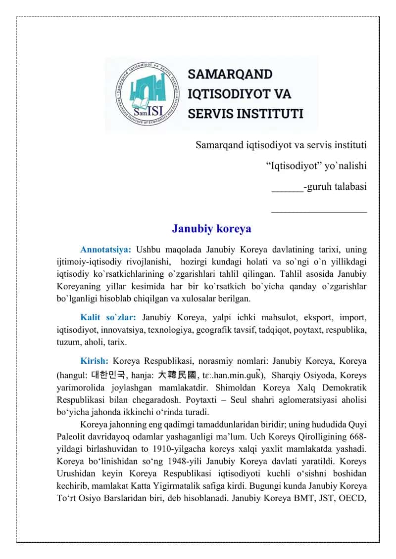 Janubiy koreya