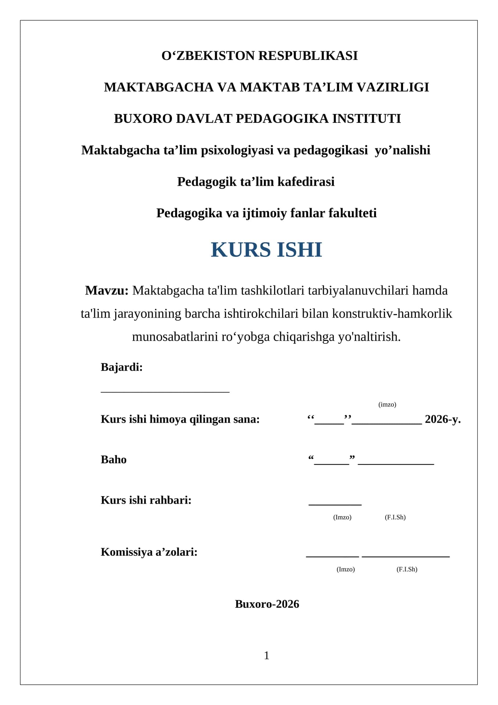 maktabgacha va boshlang'ich ta'lim 1
