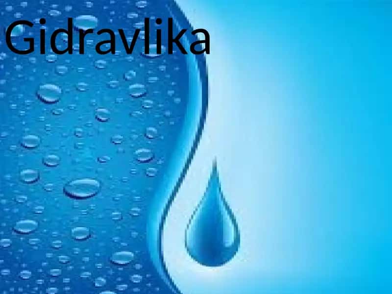 Gidravlika fanidan mustaqil ish