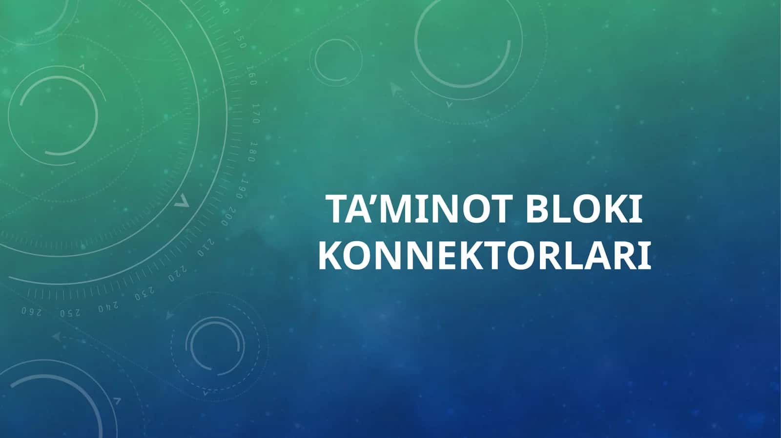 Ta’minot bloki konnektorlari