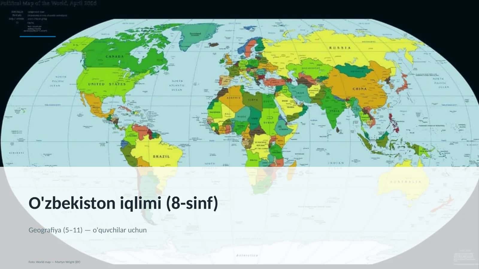O'zbekiston iqlimi (8-sinf)