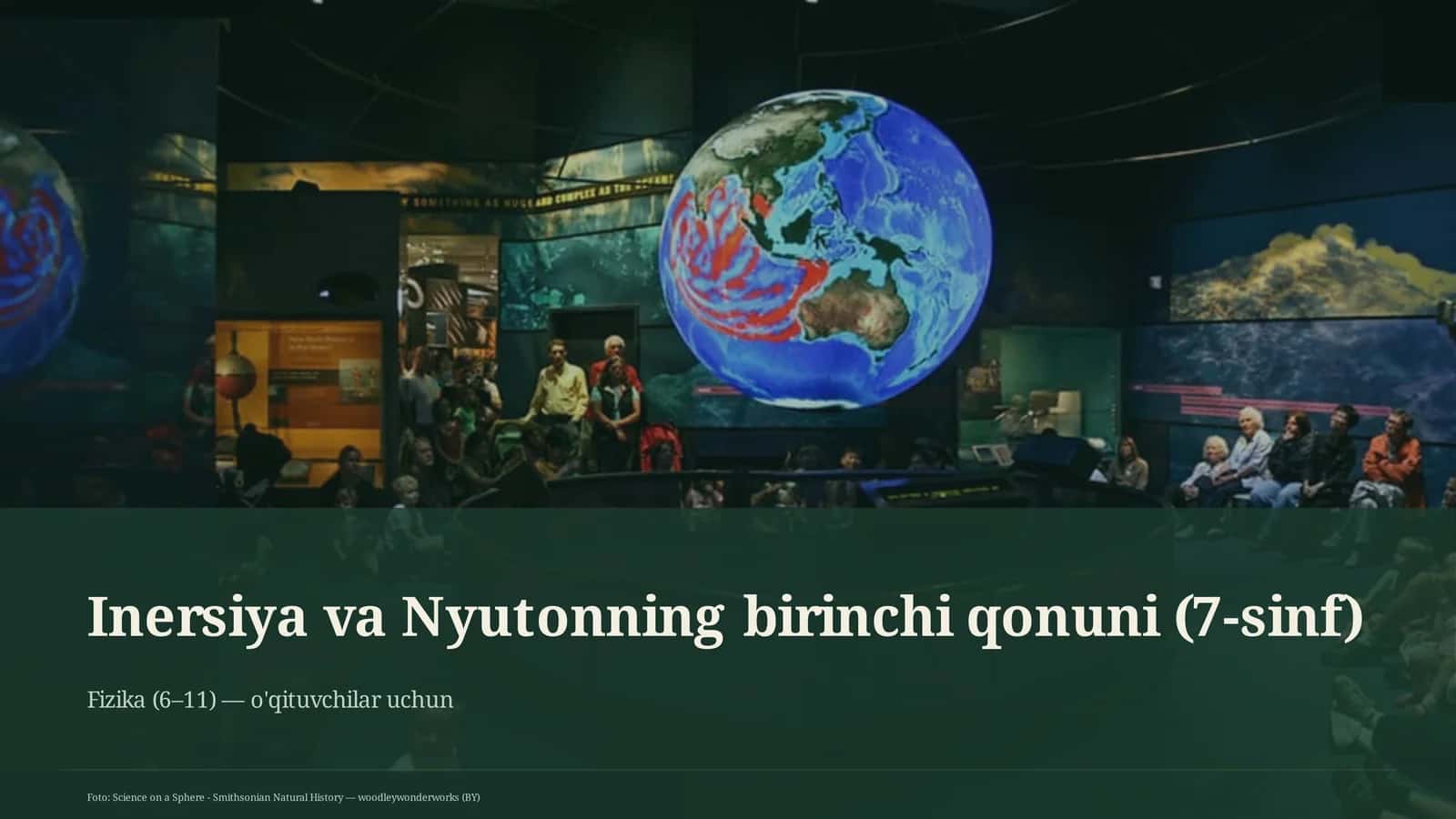 Inersiya va Nyutonning birinchi qonuni (7-sinf)