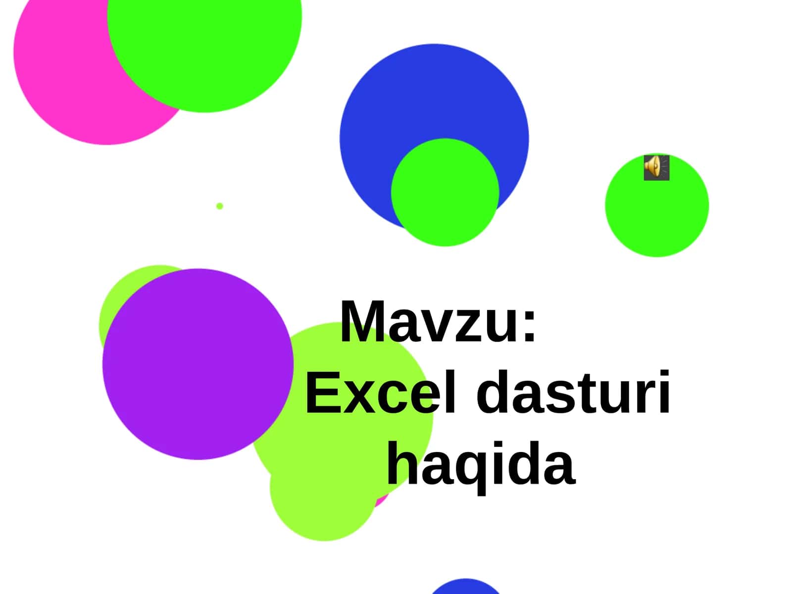 Exceldasturihaqida