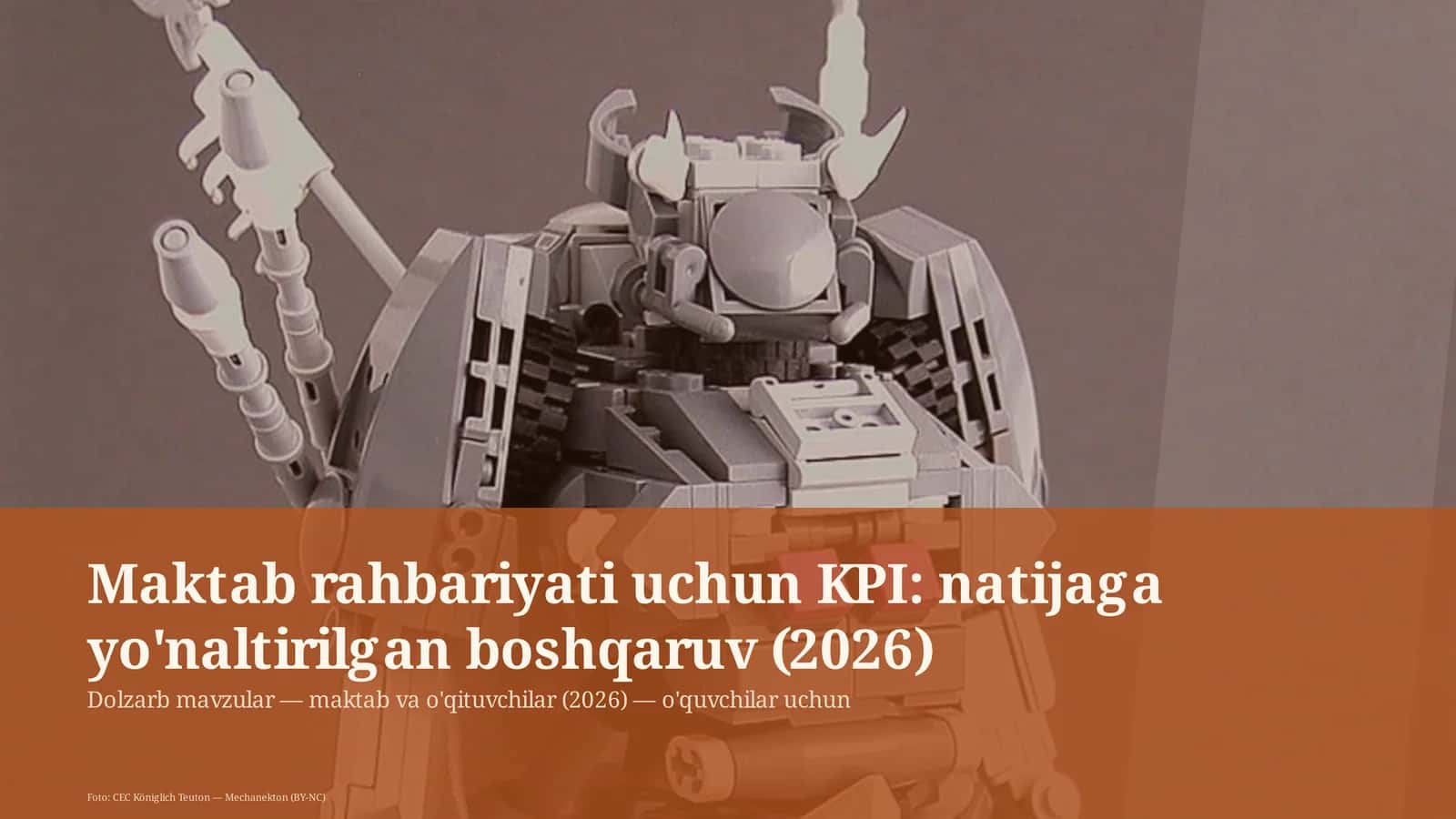 Maktab rahbariyati uchun KPI: natijaga yo'naltirilgan boshqaruv (2026)