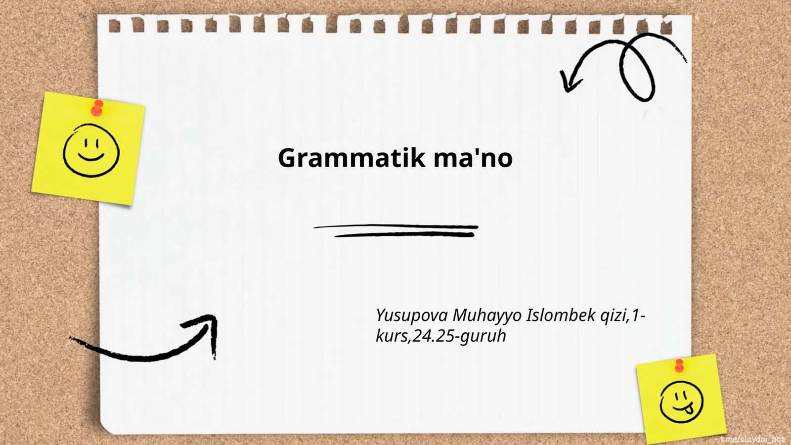 Grammatik ma'no