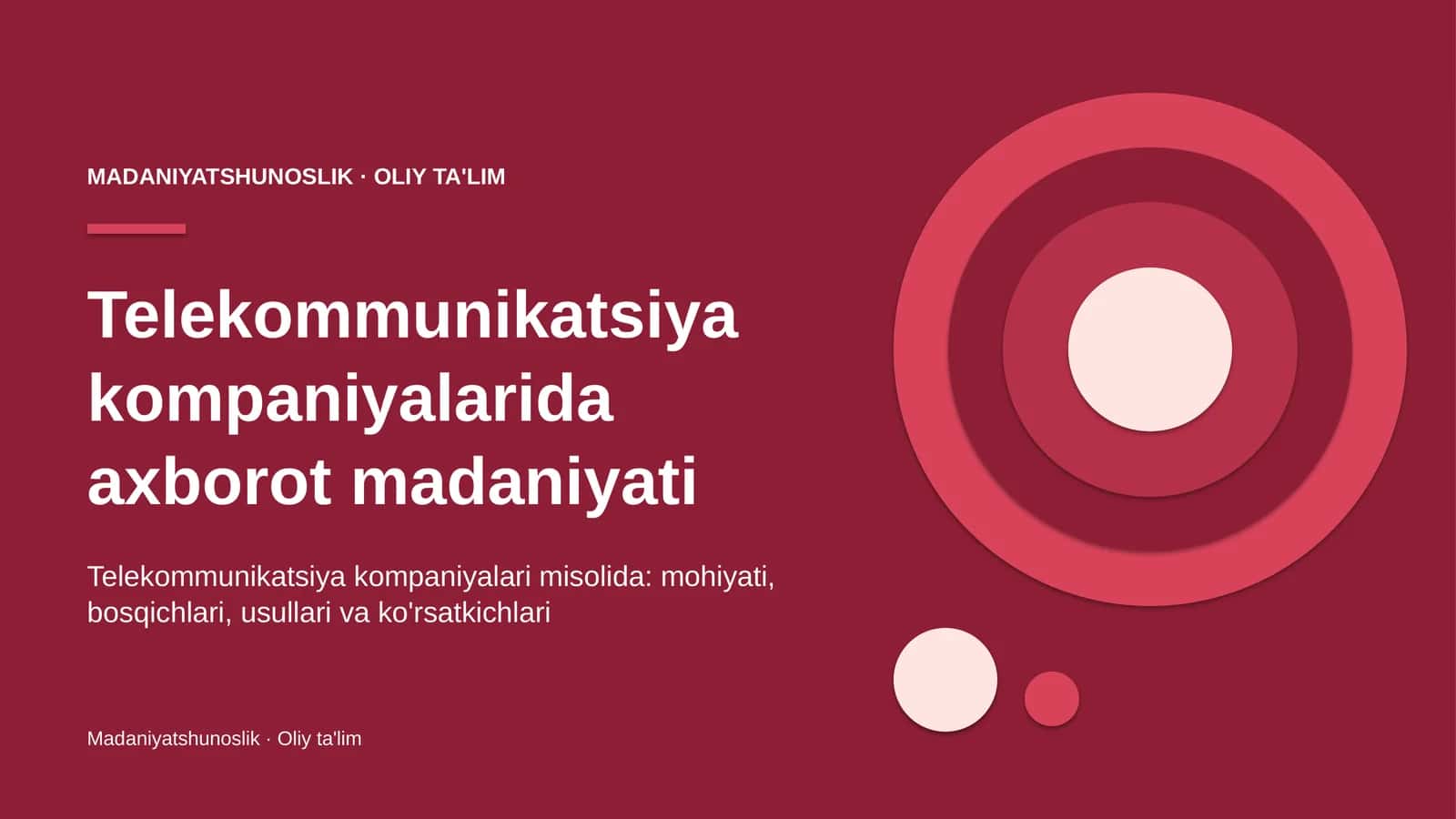 telekommunikatsiya kompaniyalarida axborot madaniyati 5869
