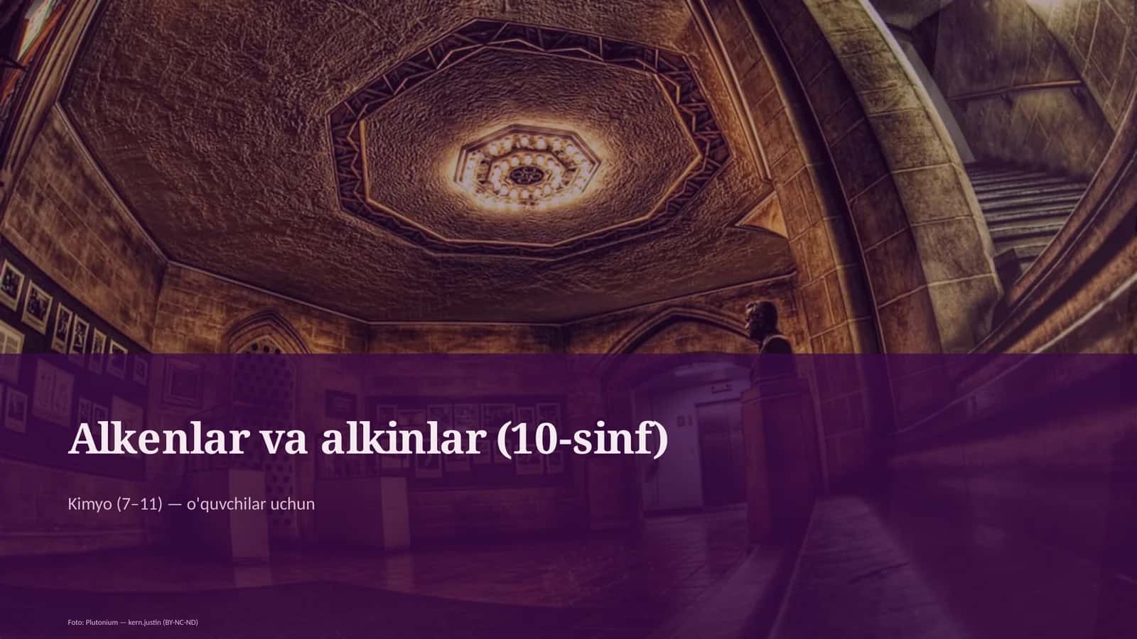 Alkenlar va alkinlar (10-sinf)