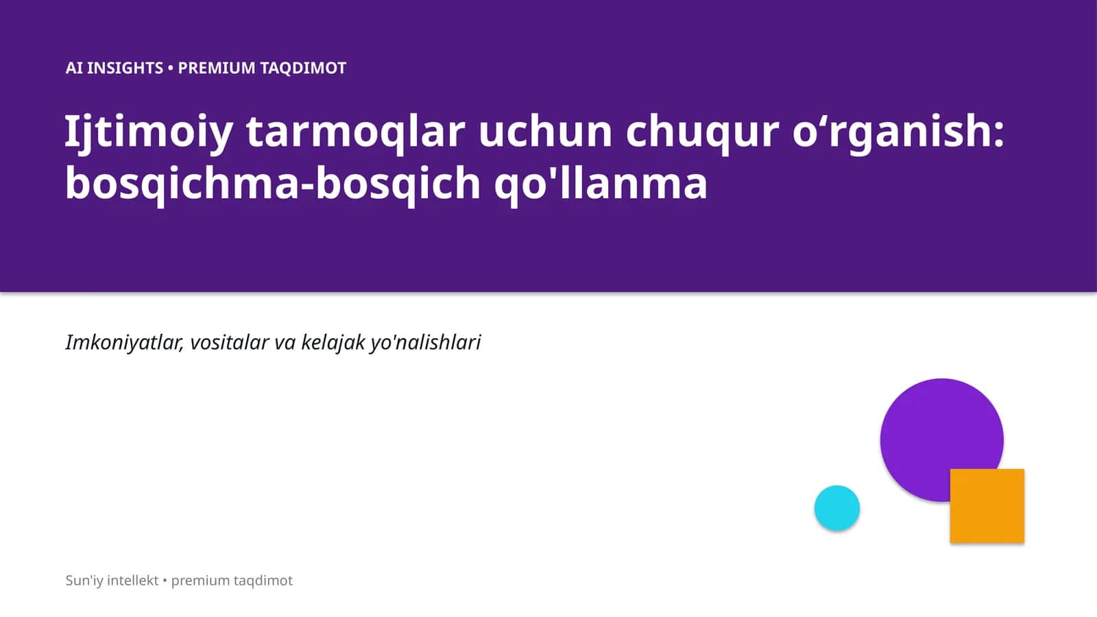 PREMIUM TAQDIMOT