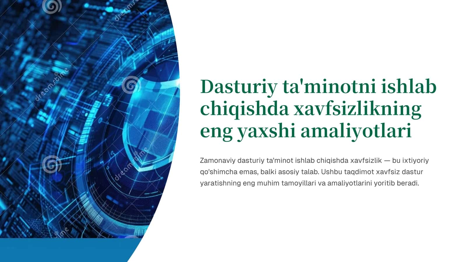 Dasturiy ta'minotni ishlab chiqishda xavfsizlikning eng yaxshi amaliyotlari