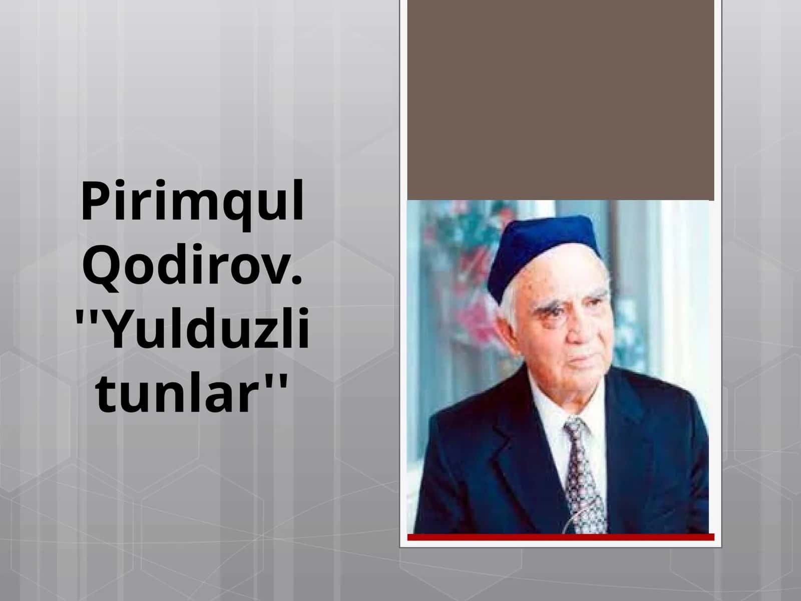 Primqul Qodirov "Yulduzli tunlar" (slayd)