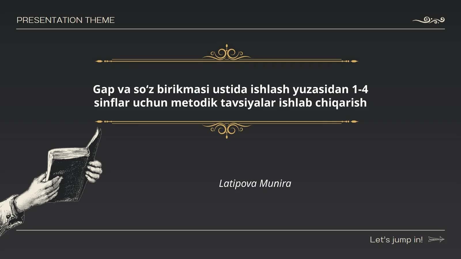 Gap va soʻz birikmasi ustida ishlash yuzasidan 1-4 sinflar uchun metodik tavsiyalar ishlab chiqarish