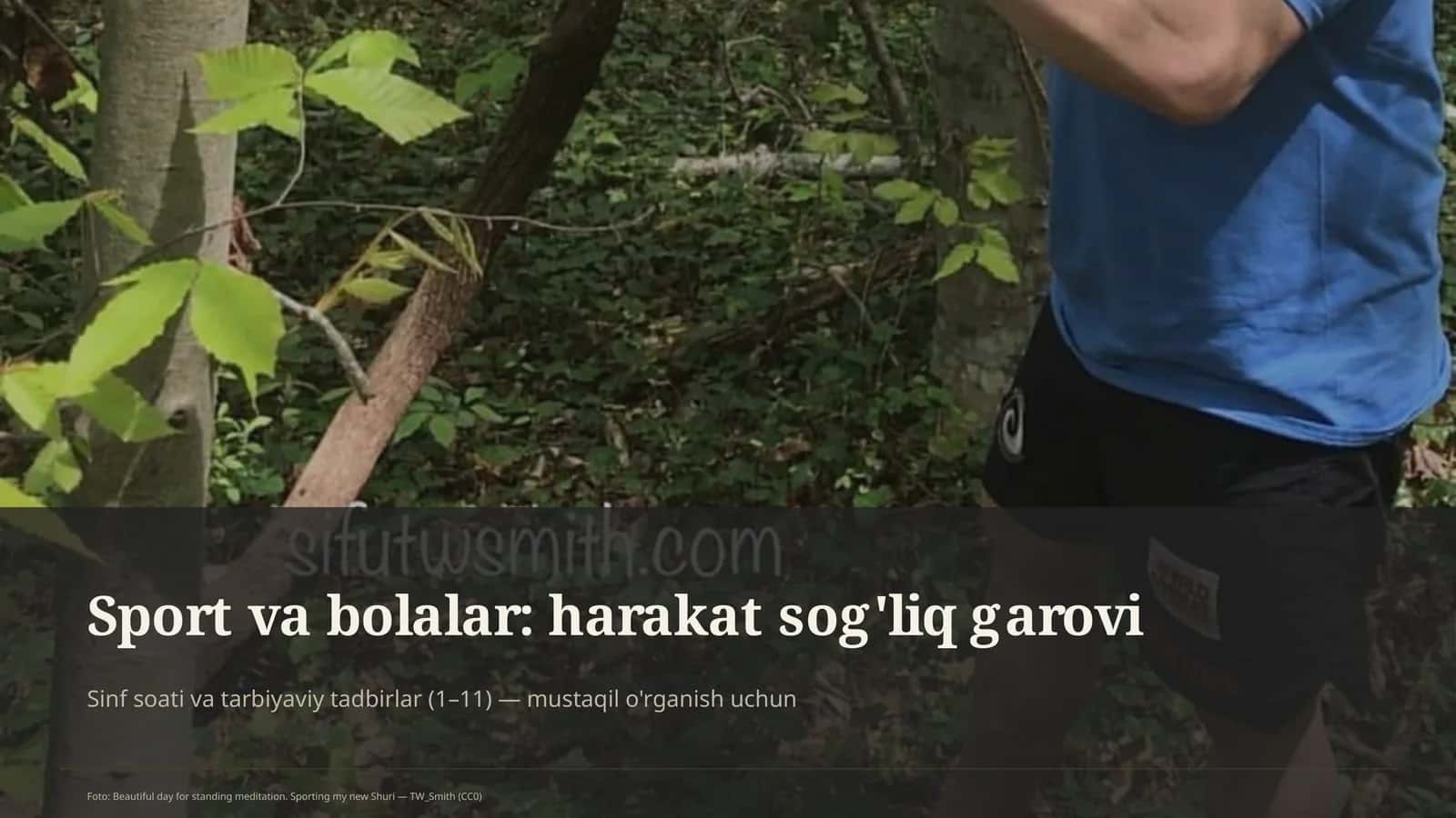 Sport va bolalar: harakat sog'liq garovi