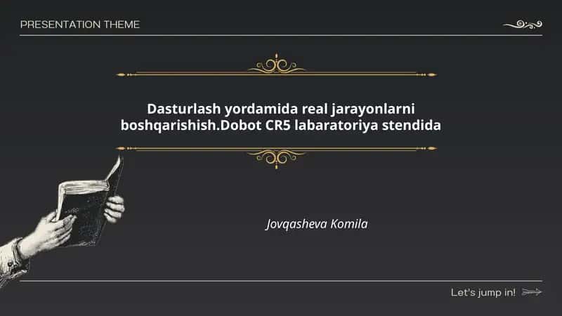 Dobot CR5 labaratoriya stendida