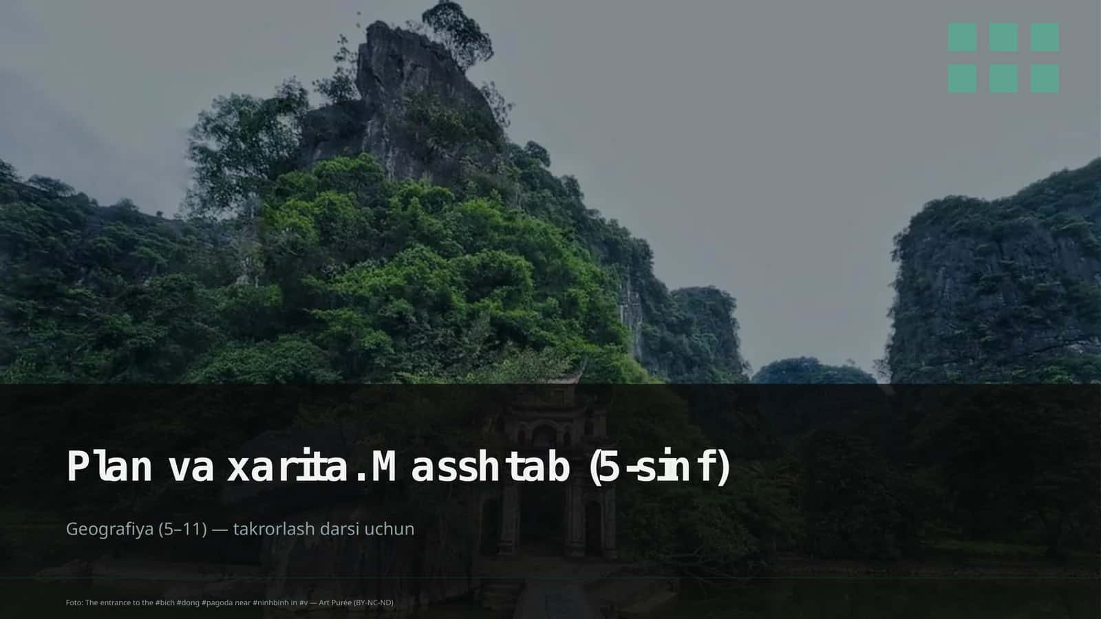 Plan va xarita. Masshtab (5-sinf)