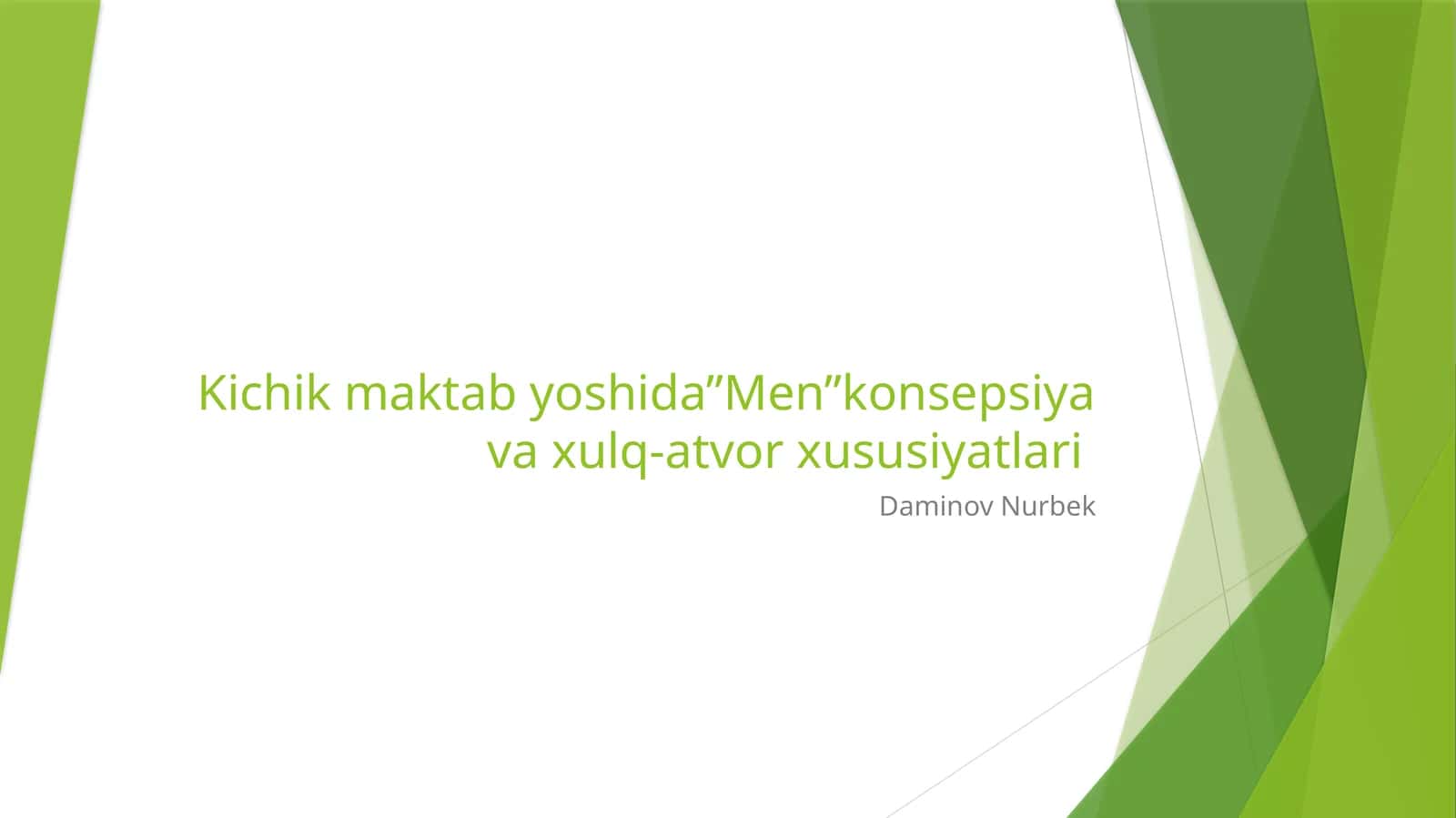“Men” konsepsiyavaxulq-atvorxususiyatlari