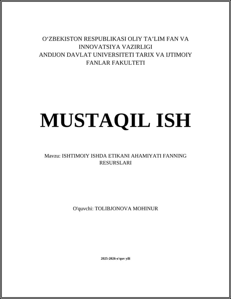 Darsliklar va monografiyalar ijtimoiy ishda etika