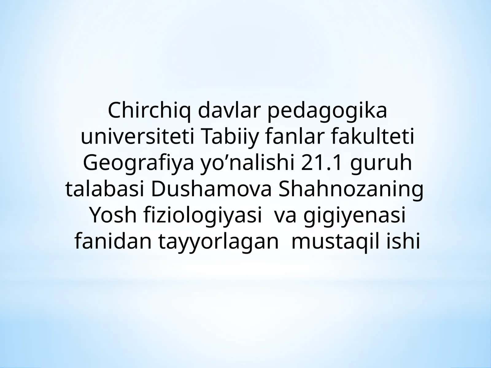 Nafasolishning ahamiyati va organlarining tuzilishi
