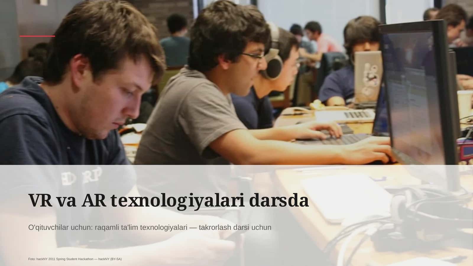 VR va AR texnologiyalari darsda