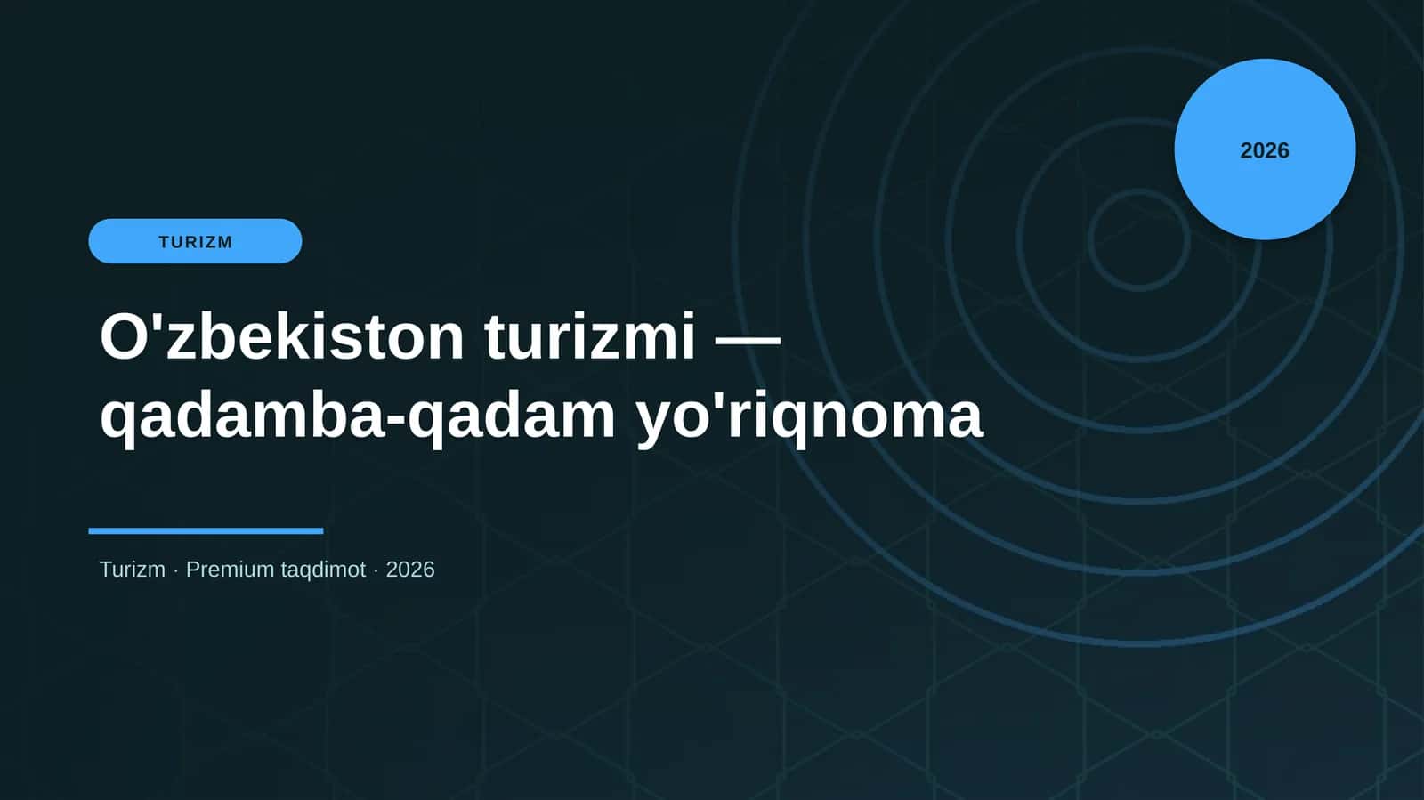 O'zbekiston turizmi — qadamba-qadam yo'riqnoma