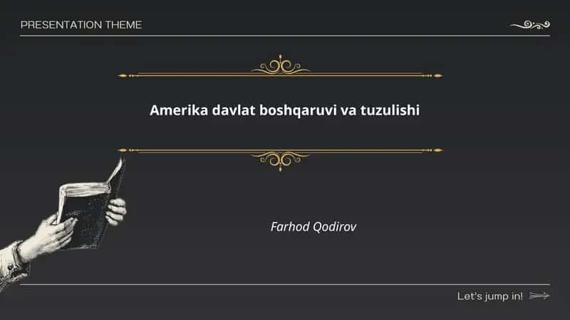 Amerika davlat boshqaruvi va tuzulishi