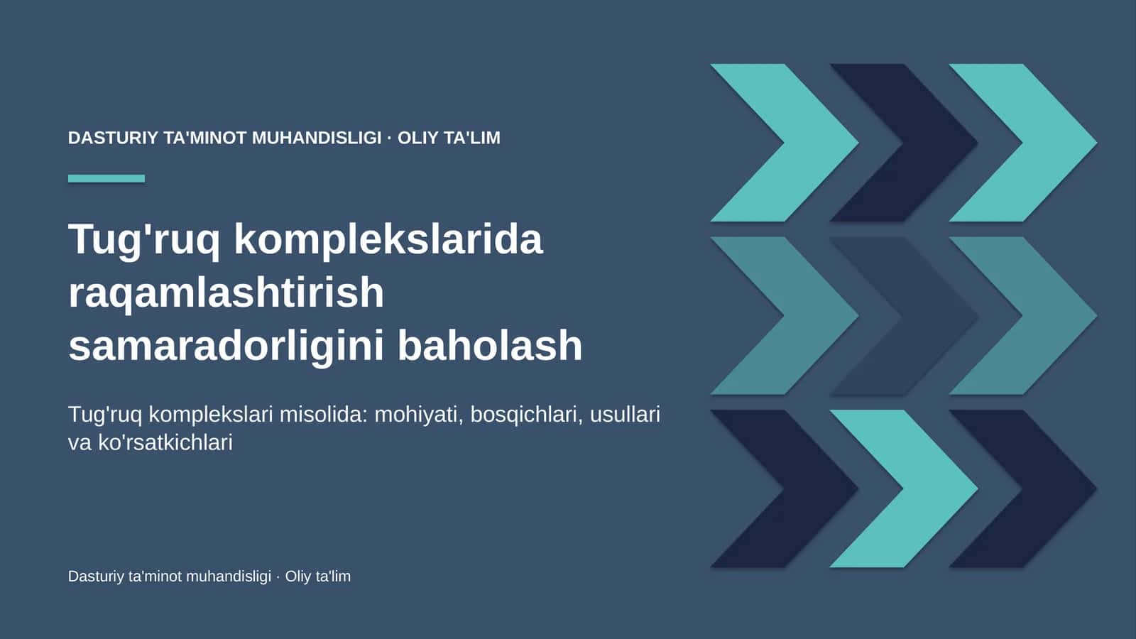 tug'ruq komplekslarida raqamlashtirish samaradorligini baholash 7995