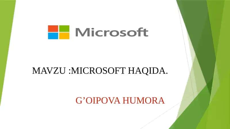 MICROSOFT HAQIDA