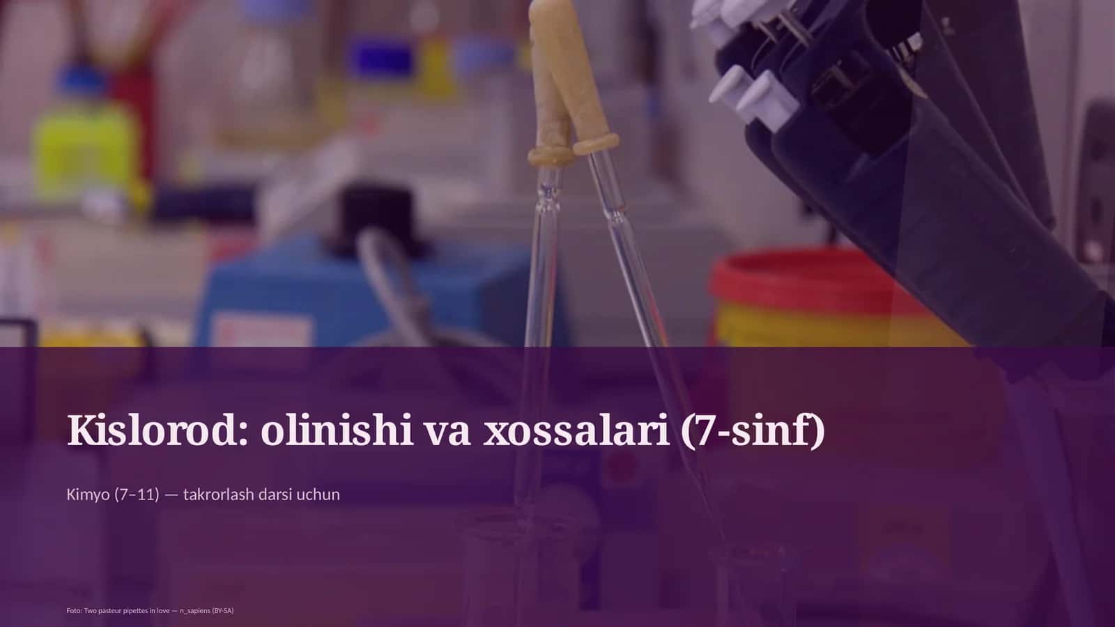 Kislorod: olinishi va xossalari (7-sinf)