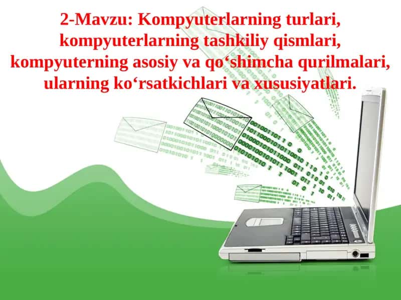 Kompyuterlarning turlari