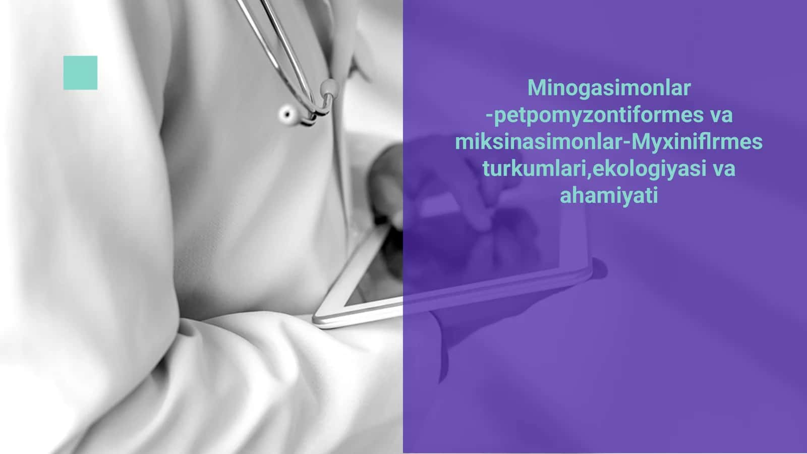 Minogasimonlar -petpomyzontiformes va miksinasimonlar-Myxiniflrmes turkumlari,ekologiyasi va ahamiyati
