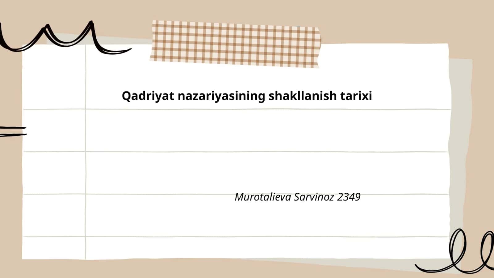 Qadriyat nazariyasining shakllanish tarixi