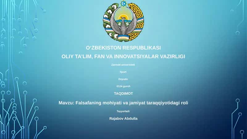 Falsafaning mohiyati va jamiyat taraqqiyotidagi roli