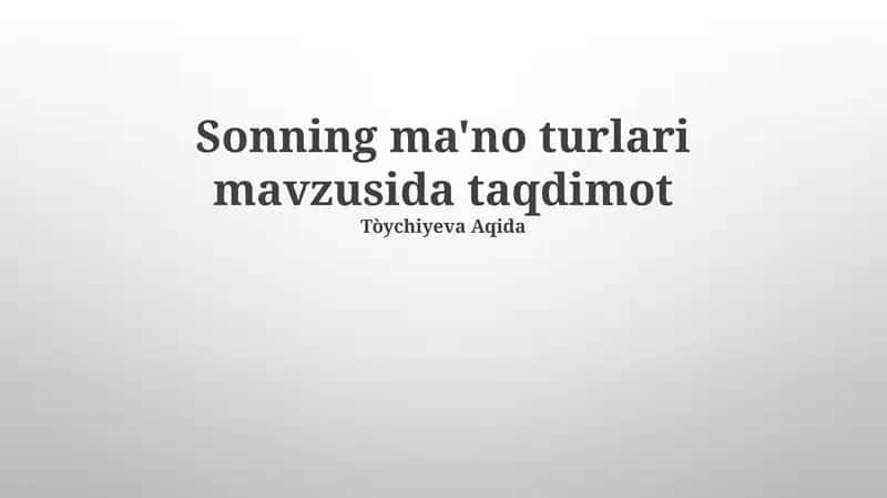 Sonnet Turlari