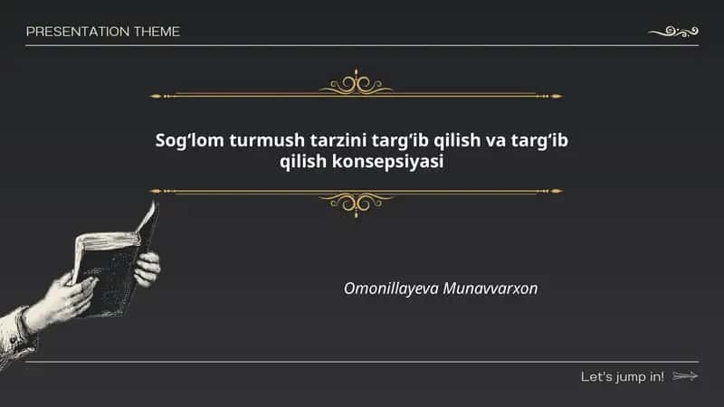 Sogʻlom turmush tarzini targʻib qilish va targʻib qilish konsepsiyasi