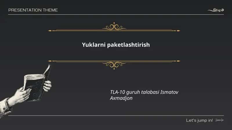 Yuklarni paketlashtirish