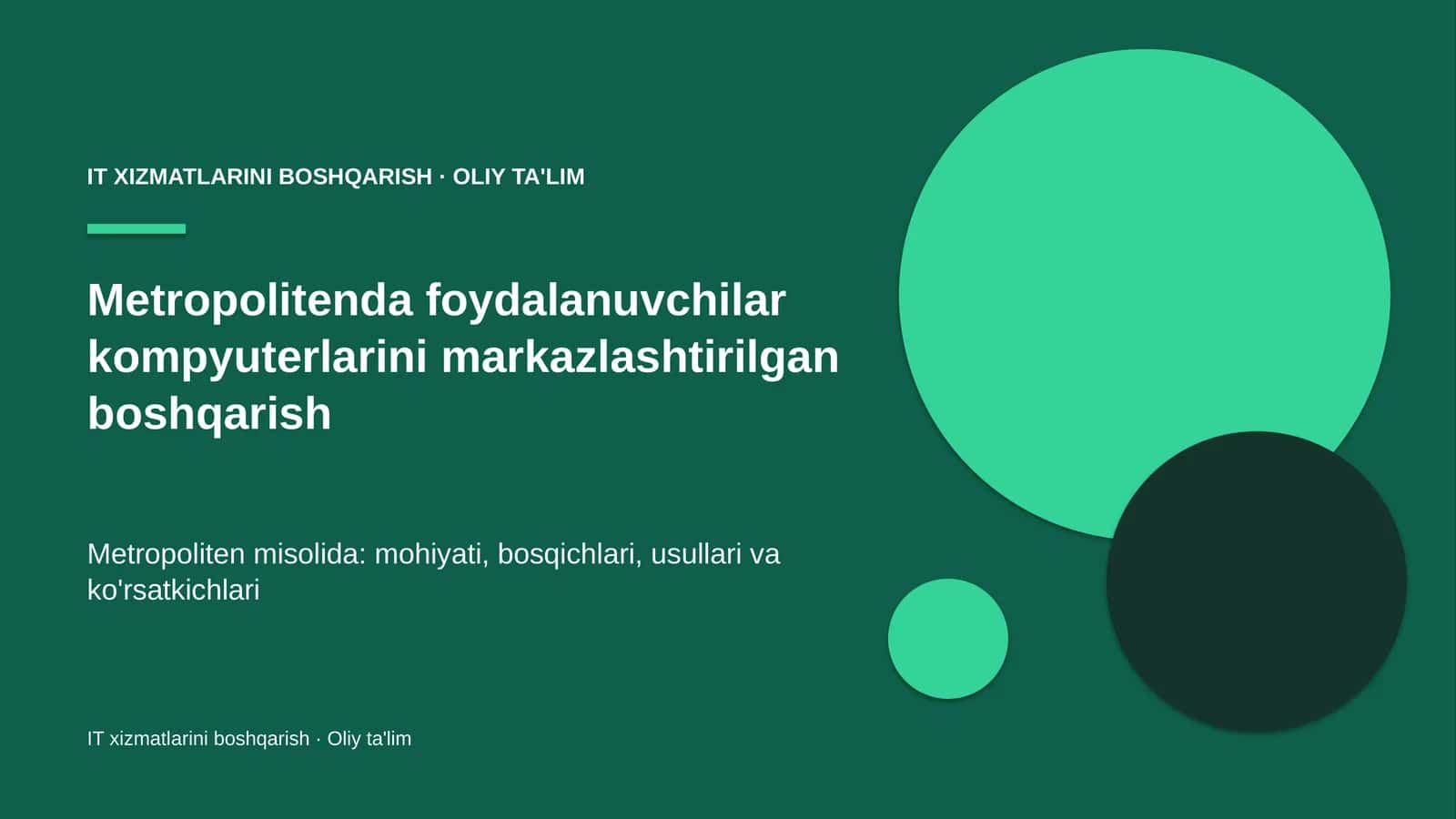 metropolitenda foydalanuvchilar kompyuterlarini markazlashtirilgan boshqarish 8546