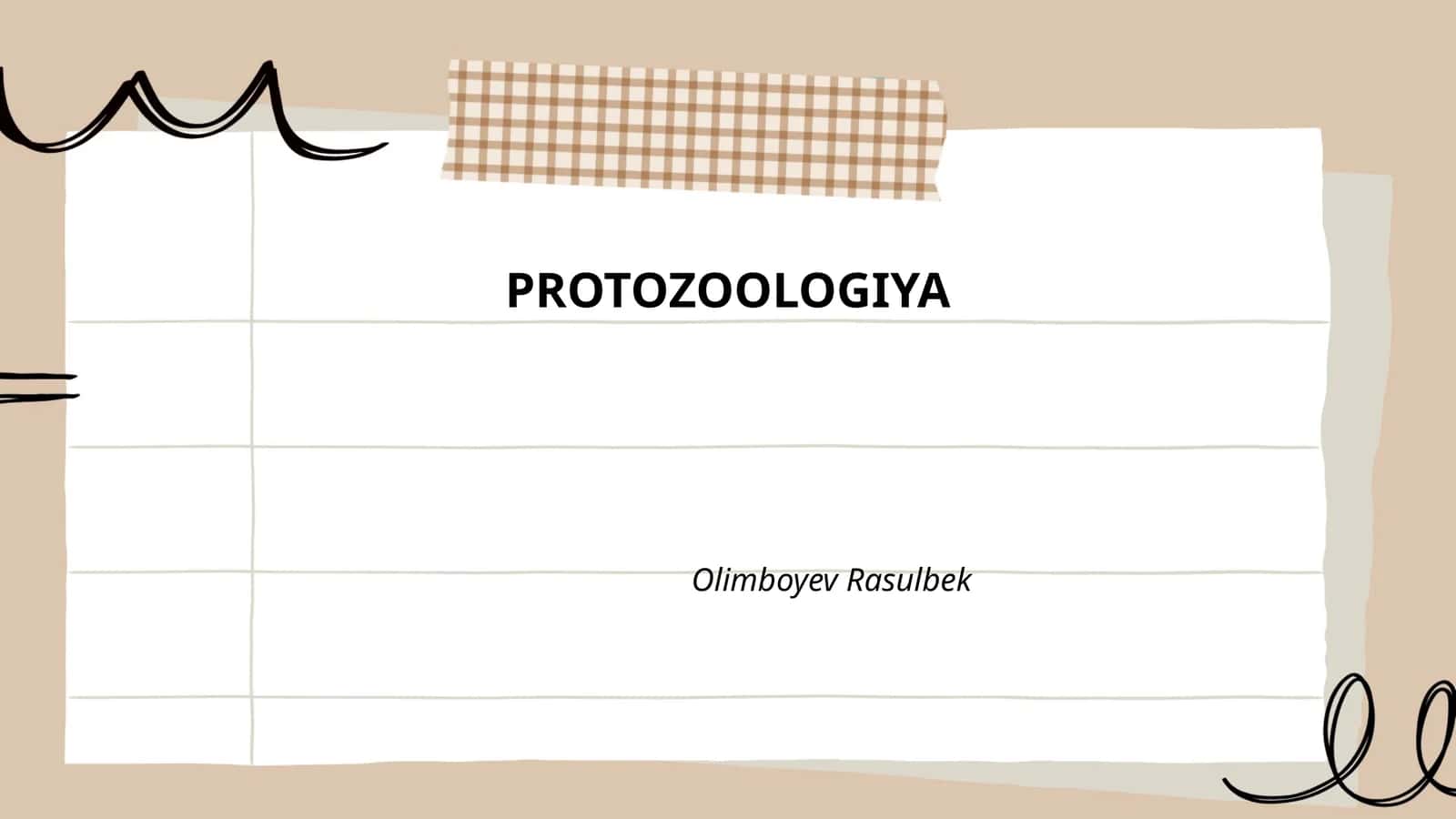 PROTOZOOLOGIYA