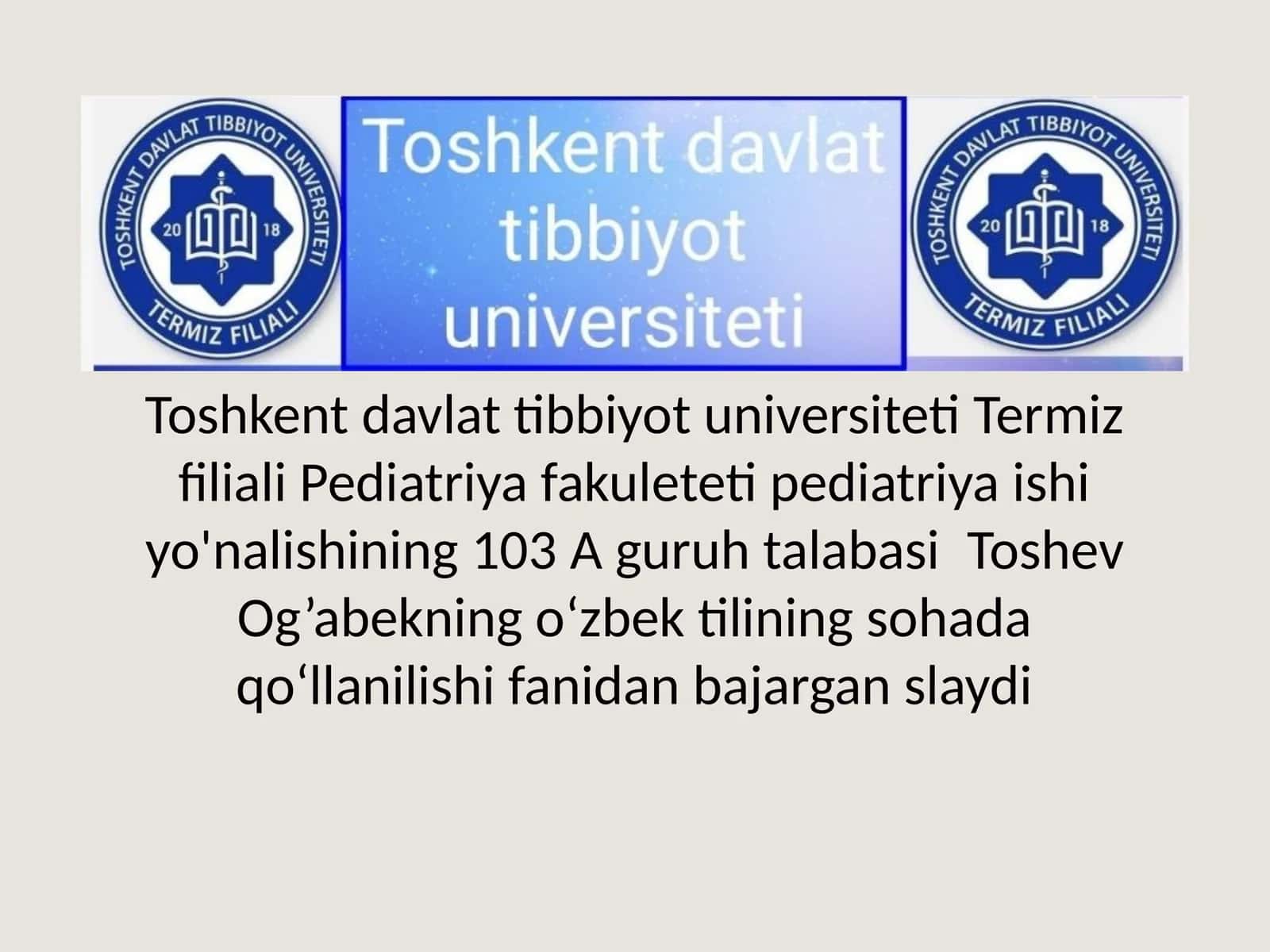 Tibbiy mavzudagi she’riy asarlar tili tahlili
