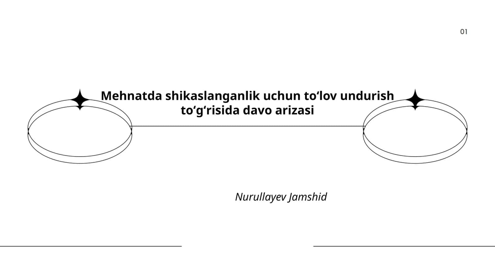 Mehnatda shikaslanganlik uchun toʻlov undurish toʻgʻrisida davo arizasi