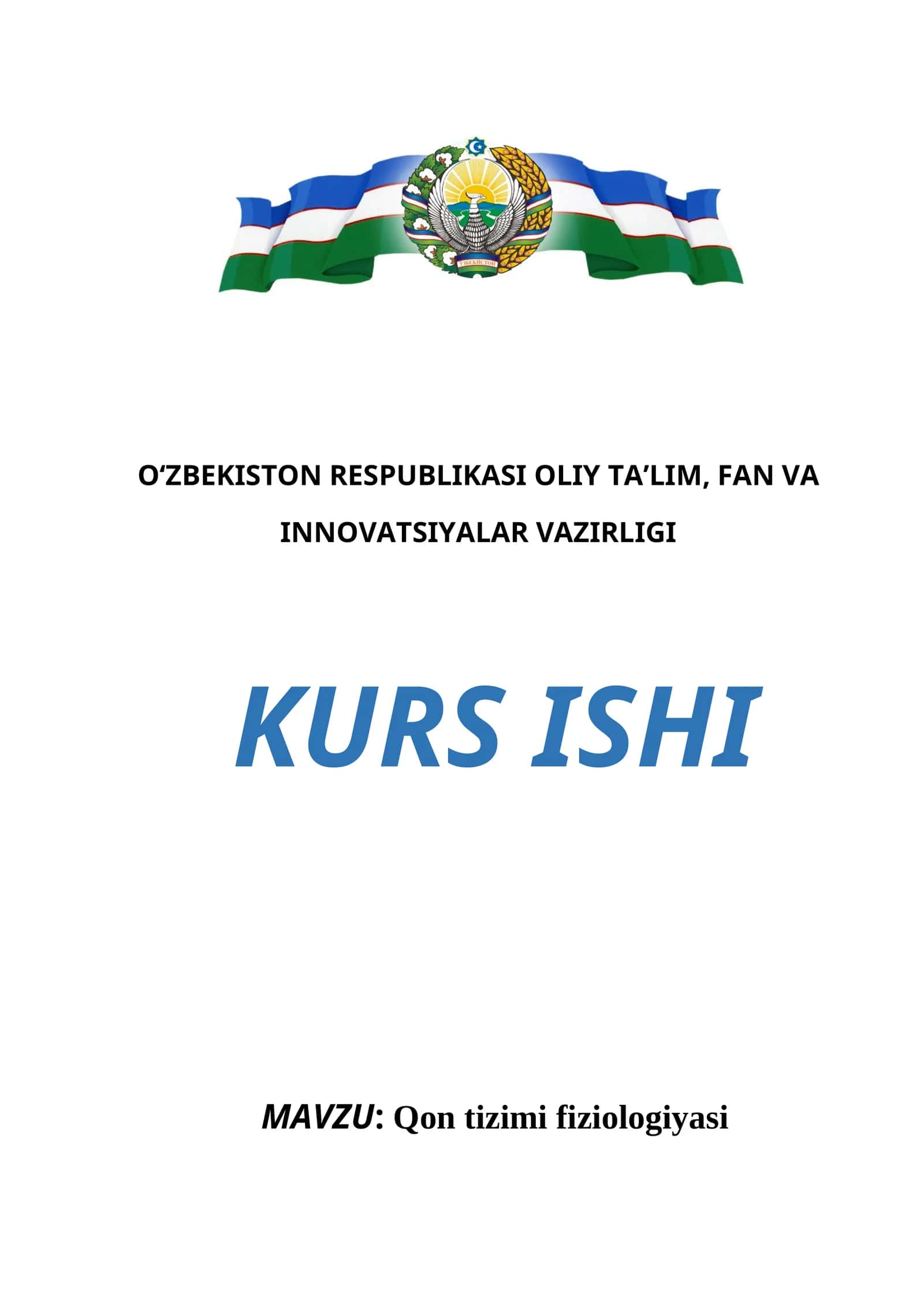 Qon tizimi fiziologiyasi