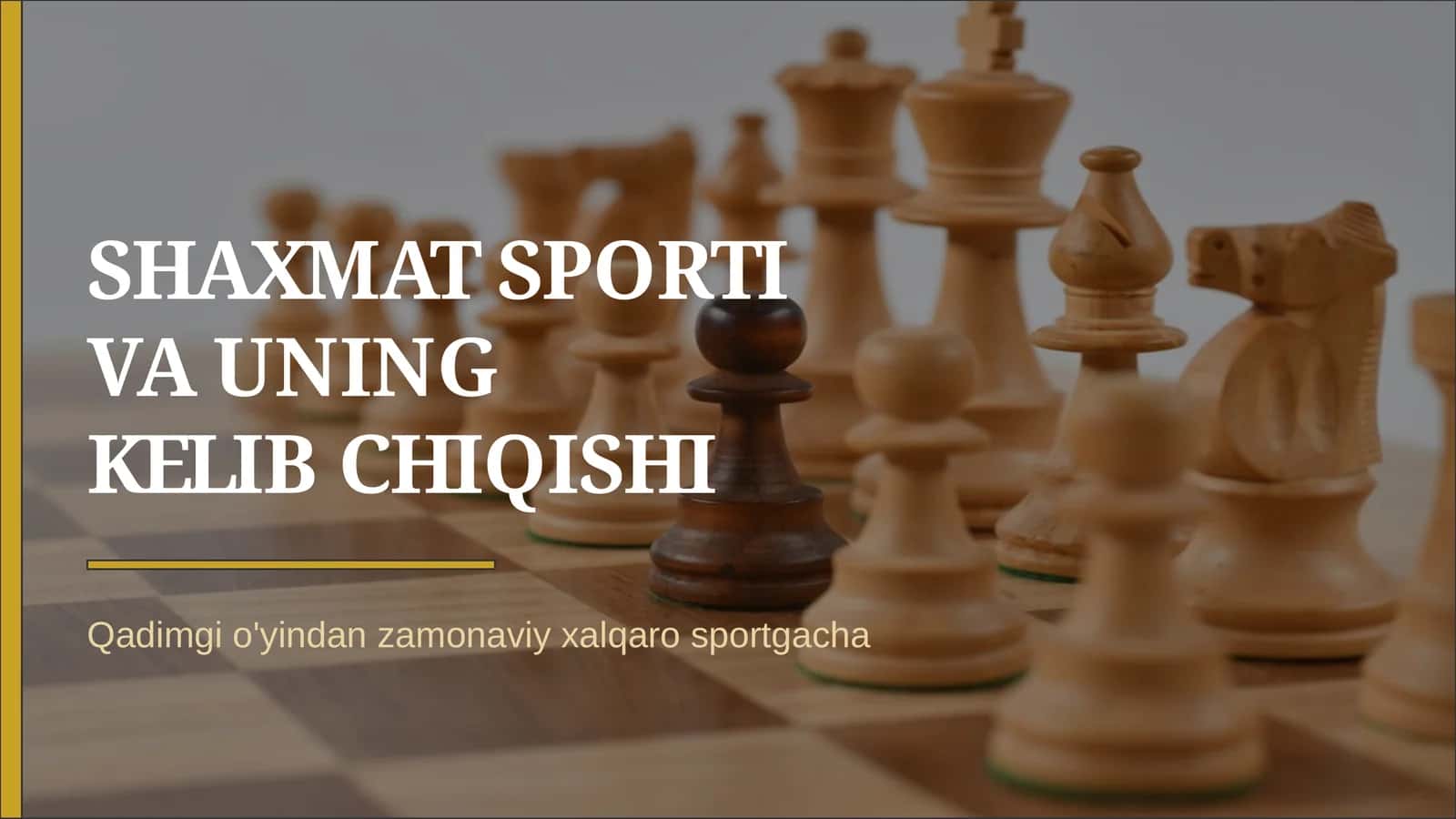 Shaxmat sporti va kelib chiqish tarixi