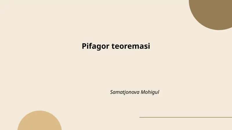 Pifagor teoremasi