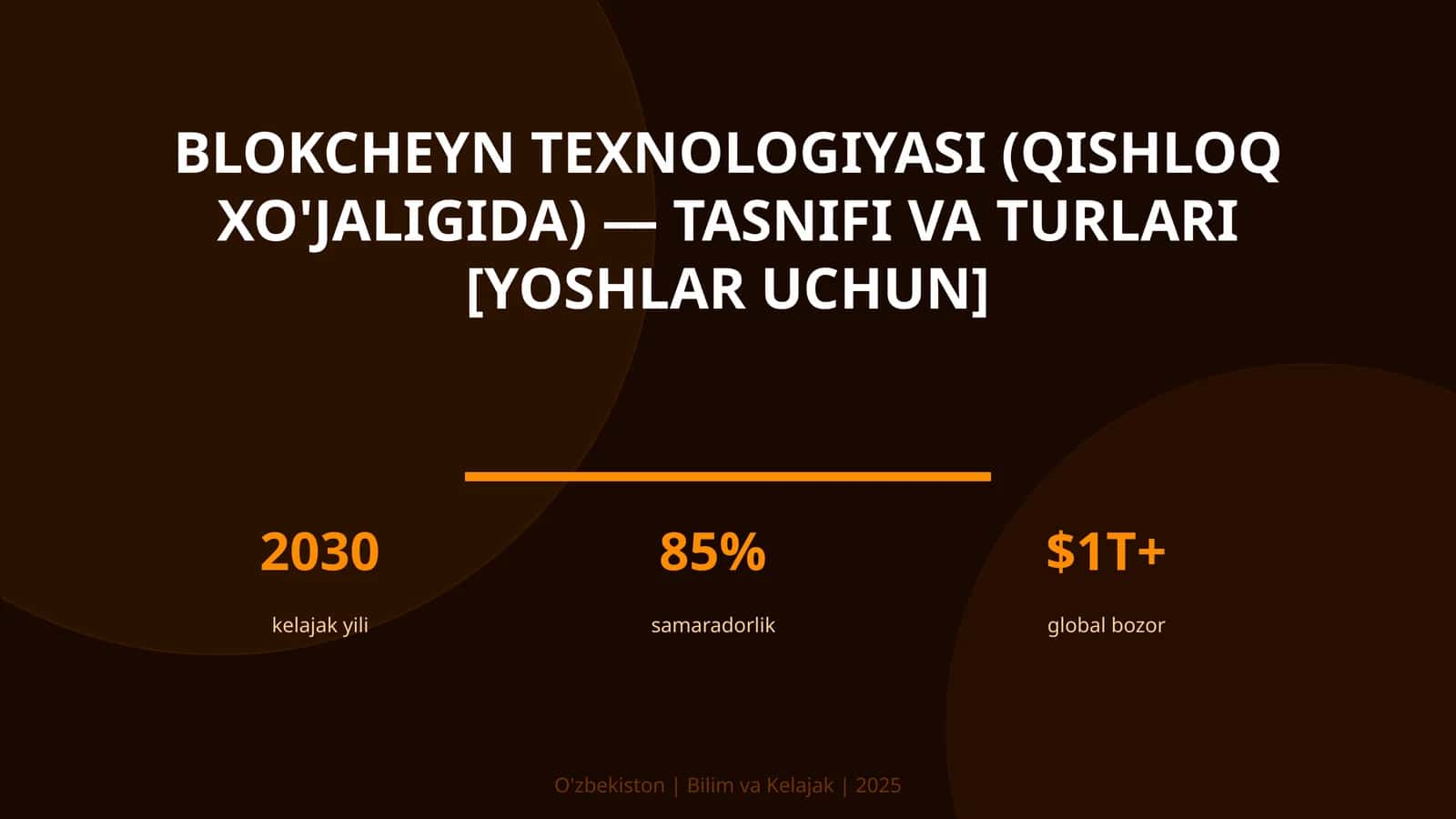 Blokcheyn texnologiyasi (qishloq xo'jaligida) — tasnifi va turlari [yoshlar uchun]