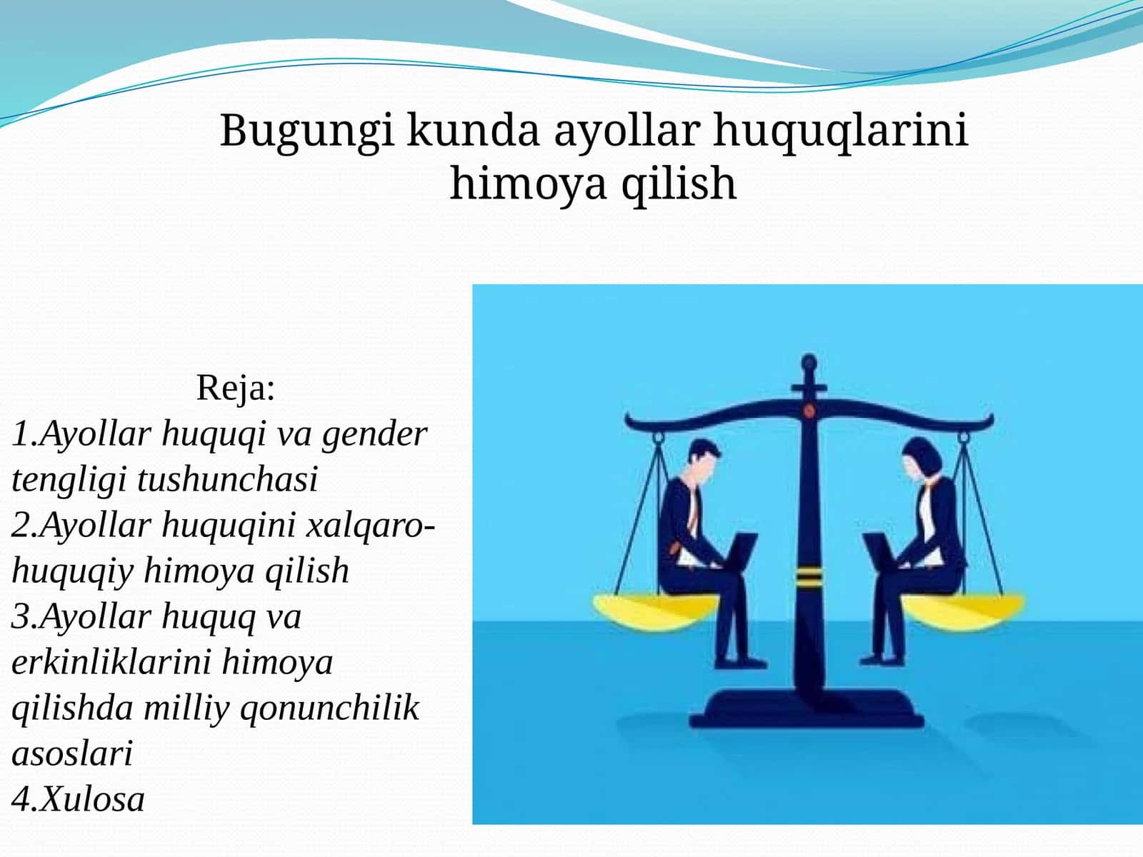 Ayollar huquq va LGBTQ jamoalarini himoya qilish