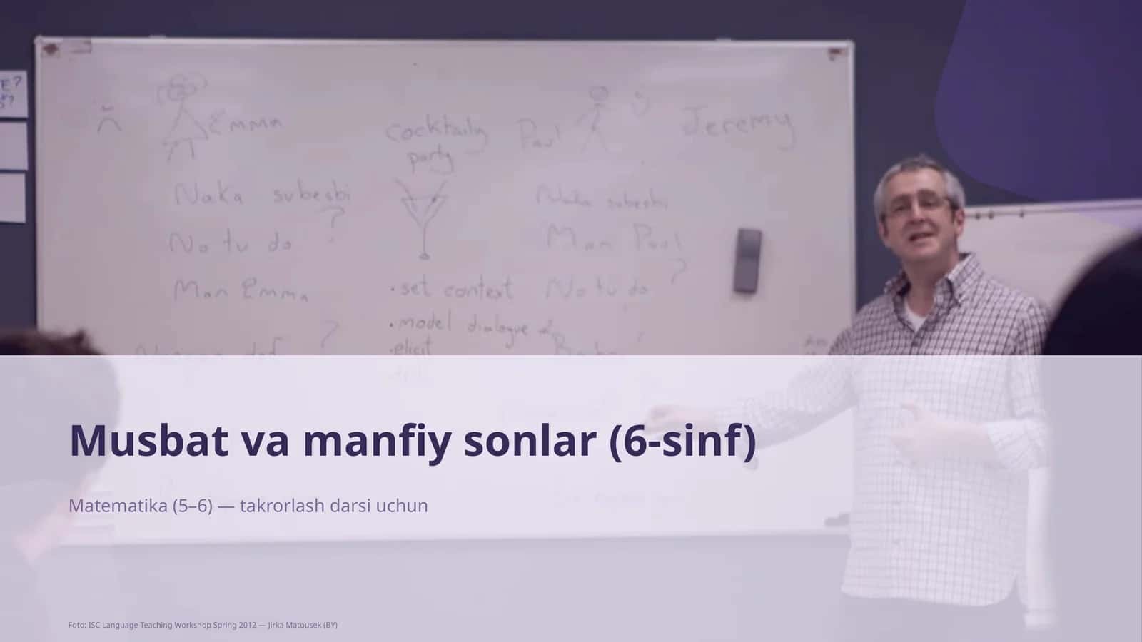 Musbat va manfiy sonlar (6-sinf)