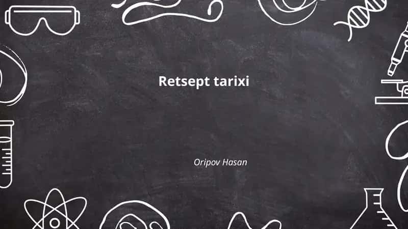 Retseptlar tarixi